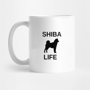 shiba life silhouette Mug